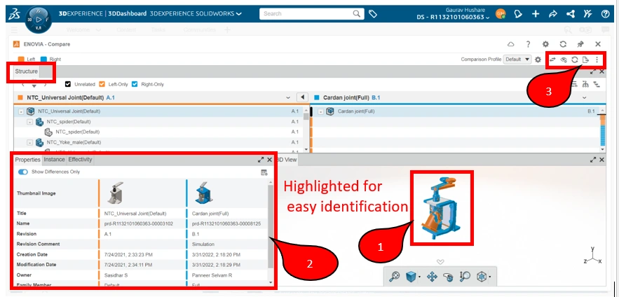 A Comparative Analysis of the 3DEXPERIENCE Compare App