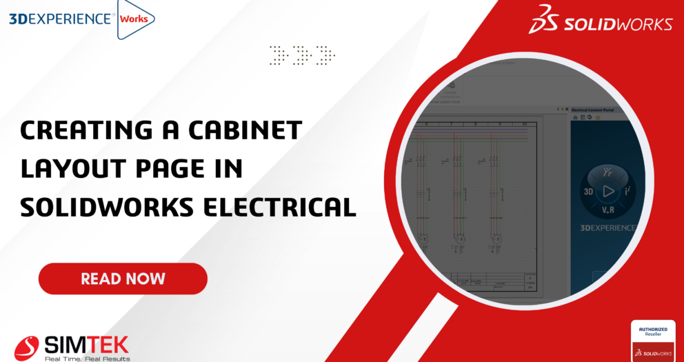 Creating a cabinet layout page in SOLIDWORKS ELECTRICAL